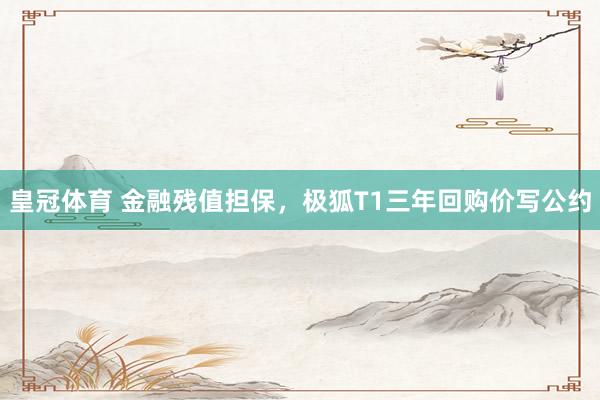 皇冠体育 金融残值担保，极狐T1三年回购价写公约
